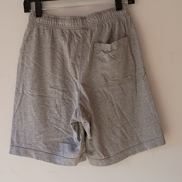 Nike Gray Fleece Athletic Shorts Elastic Waist Drawstring Pockets Small - Picture 6 of 8